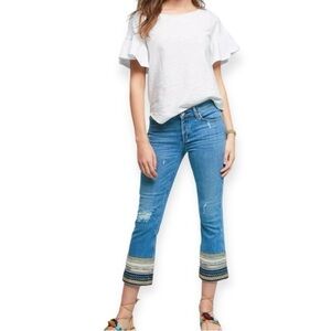 Mcguire Ambrosia Cropped Embroidered Jean 27